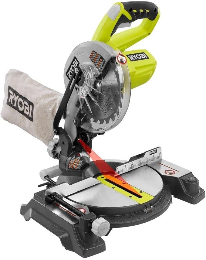 Sierra ingletadora Ryobi 18-Volt